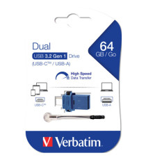 Verbatim - Memoria USB 3.0 Store 'N' Go Dual Drive - USB-A / USB-C - 64 GB - 49967