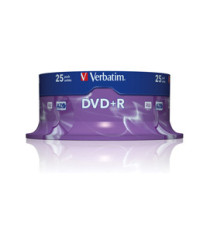Verbatim - Scatola 25 DVD+R - serigrafato - 43500 - 4,7GB