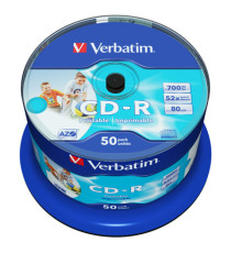 Verbatim - Scatola 50 CD-R Bulk Data Life Plus - spindle 1X/52X - 43438 -700MB