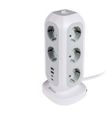 Verbatim - torre di alimentazione - multi-spina EUPT-01 con 2 x USB-C / 2 x USB-A