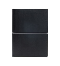 Taccuino Evo Ciak - 9 x 13 cm - fogli bianchi - copertina nero - In Tempo