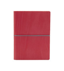 Taccuino Evo Ciak - 9 x 13 cm - fogli bianchi - copertina rosso corallo - In Tempo