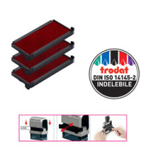 Tampone di ricambio 6/4915 - rosso - Trodat - conf. 3 pezzi