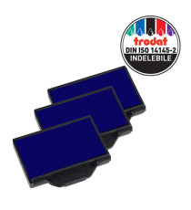 Tampone di ricambio 6/53 - blu - Trodat - conf. 3 pezzi