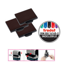 Tampone di ricambio 6/58 - nero - Trodat - conf. 3 pezzi