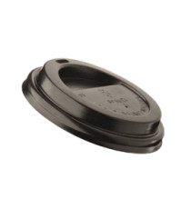 Tappo in polistirene per bicchiere da 240 ml - nero - Leone - conf. 1000 pezzi