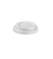Tappo per bicchiere - in CPLA - bianco - 115 ml - Leone - conf. 1000 pezzi