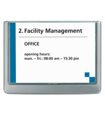 Targa per porte/pareti Click Sign - 14,9 x 10,6 cm - Durable