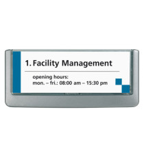Targa per porte/pareti Click Sign - 14,9 x 5,3 cm - Durable