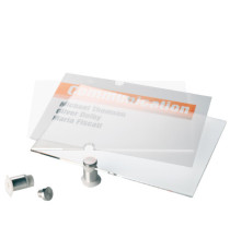 Targa per porte/pareti Crystal Sign - 10,5 x 10,5 cm - Durable