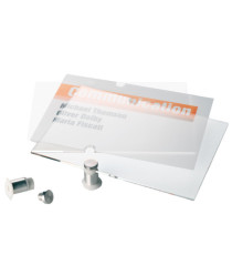 Targa per porte/pareti Crystal Sign - 10,5 x 10,5 cm - Durable