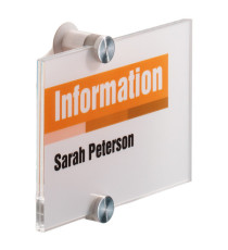 Targa per porte/pareti Crystal Sign - 14,8 x 10,5 cm - Durable