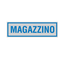 Targhetta adesiva - MAGAZZINO - 16,5 x 5 cm - Cartelli Segnalatori