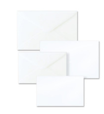 Taschetta 10 biglietti + 10 buste - Dalmazia - 7,5 x 11,2 cm - bianco - Rex Sadoch