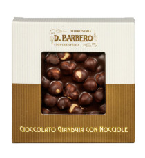 Tavoletta di cioccolato con nocciole - gianduja - 120 gr - Barbero