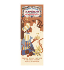 Tavoletta torrone friabile - ricoperto di cioccolato - in astuccio - 170 gr - Barbero