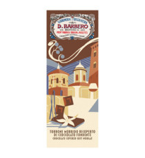 Tavoletta torrone morbido - ricoperto di cioccolato - in astuccio- 170 gr - Barbero