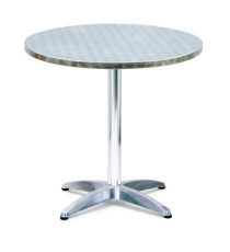 Tavolo bar - tondo - diametro 70 cm - altezza 70 cm - alluminio/acciaio - Serena Group