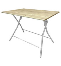 Tavolo Thiny big - 100 x 70 x 75 cm - effetto legno - Verdelook