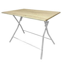 Tavolo Thiny small - 80 x 60 x 75 cm - effetto legno - Verdelook
