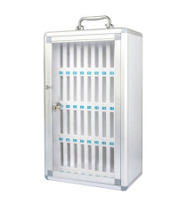 Armadietto portacellulare - 36 posti - 29 x 19 x 50 cm - grigio - Iternet