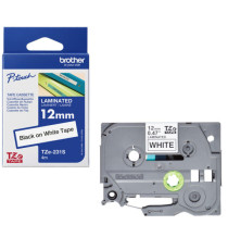 Brother - Nastro - Nero/Bianco - TZE231S - 12mm x 4mt