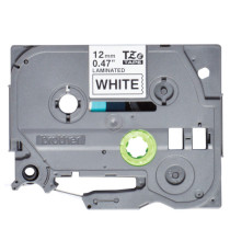 Brother - Nastro - Nero/Bianco - TZE231S - 12mm x 4mt