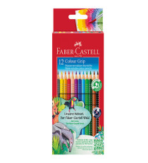 Matite colorate Color Grip - acquerellabili - Faber-Castell - scatola 12 pezzi