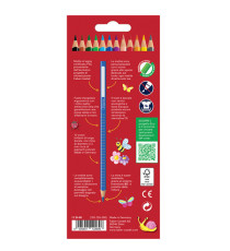 Matite colorate Color Grip - acquerellabili - Faber-Castell - scatola 12 pezzi
