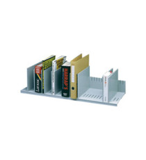 Portariviste - 10 separatori mobili - 80,2 x 27,5 x 21 cm - grigio - Paperflow