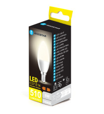 Lampadina led C37 6W attacco E14 510 lumen 4000K luce naturale D37Hx100mm Equivalenza lampada incandescente: 42W