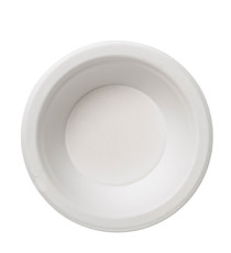 Ciotola monouso Bio - rotonda - diametro 19 cm - 680 ml - cellulosa/canna da zucchero - bianco - Leone - conf. 50 pezzi
