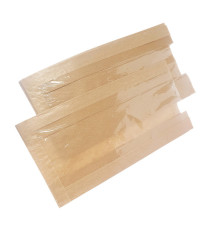 Sacchetto per alimenti - con finestra - 14 x 24 cm - carta kraft - avana - Viva - conf. 1000 pz