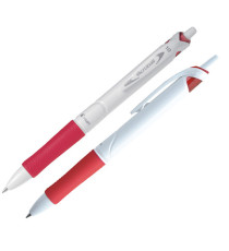 Penna a sfera a scatto Acroball Pure White - punta 1,0mm - rosso  - Pilot