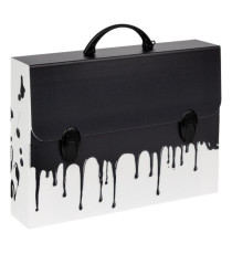 Valigetta polionda Grafitti - 27 x 37,5 cm - dorso 8 cm - fantasie assortite - Favorit