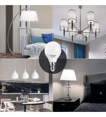 Lampadine led G45 4W attacco E14 340 lumen 6500K luce fredda misura D45xH80mm Equivalenza lampada incandescente: 31W