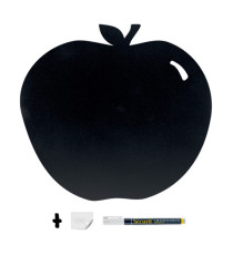 Lavagna da parete silhouette - 31,6 x 29,1 cm - forma mela - nero - Securit