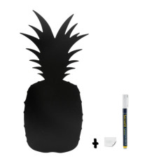 Lavagna da parete Silhouette - forma ananas - 49,3 x 23,6 cm - nero - Securit