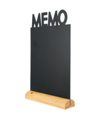 Lavagna da tavolo Silhouette - 34,5 x 21 cm - forma memo - nero - Securit