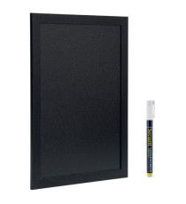Lavagna Woody - cornice nera - 20 x 24 cm - Securit