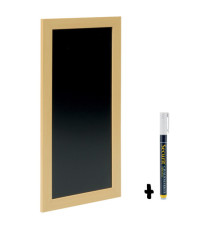 Lavagna Woody - teak - 20 x 40 cm - Securit