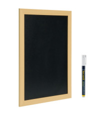 Lavagna Woody - teak - 30 x 40 cm - Securit