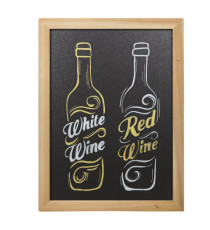 Lavagna Woody - teak - 40 x 60 cm - Securit