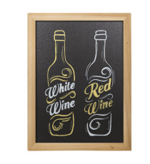 Lavagna Woody - teak - 40 x 60 cm - Securit