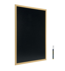 Lavagna Woody - teak - 60 x 80 cm - Securit