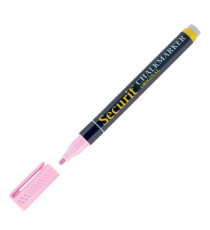 Marcatore a gesso liquido - punta fine da 1,00 - 2,00 mm - colori assortiti pastello - Securit - blister 4 pezzi