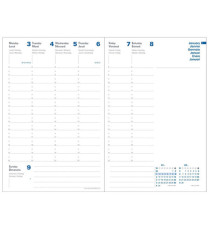 Agenda settimanale Presidente Eco Eunoia - 21 x 27 cm - bordeaux - Quo Vadis