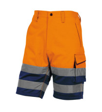 Bermuda da lavoro PHBE2 - alta visibilità - panostyle - tg. L - arancio fluo - Deltaplus