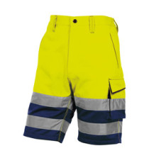 Bermuda da lavoro PHBE2 - alta visibilità - panostyle - tg. L - giallo fluo - Deltaplus
