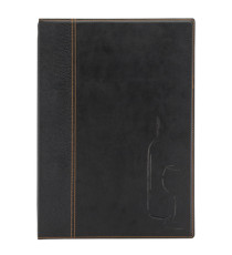 Carta dei vini Trendy - 1 inserto doppio incluso - A4 - 24 x 34 cm - nero - Securit